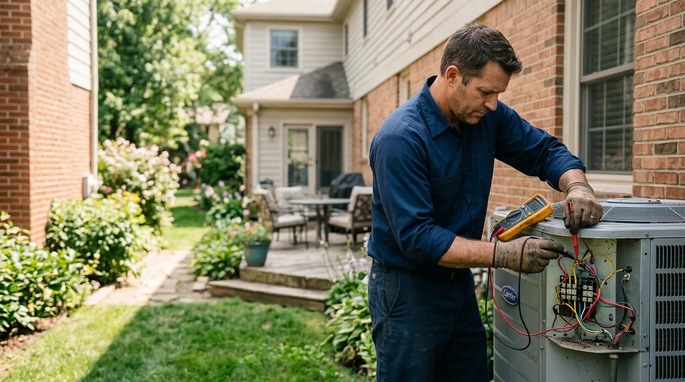 HVAC technician working near Arizona City, AZ